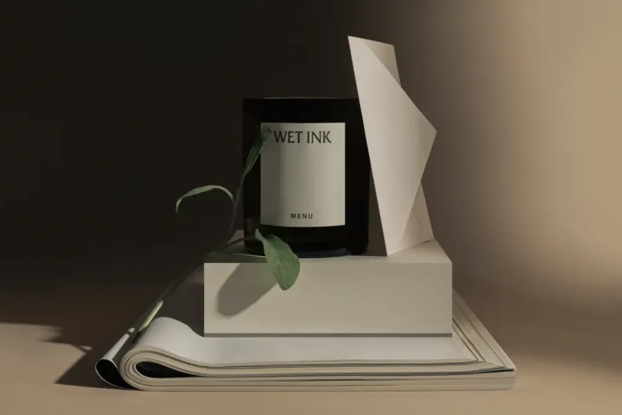 Audo Copenhagen Olfacte geurkaars Wet Ink, 79 g< Geurkaarsen & Aroma Diffusers