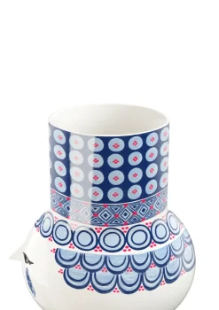 Bjørn Wiinblad Olga vaas 20 cm, Blauw< Vazen