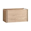 MOEBE Opbergdoos eikenhout 33x60 cm, Wood, black< Dozen & Boxen
