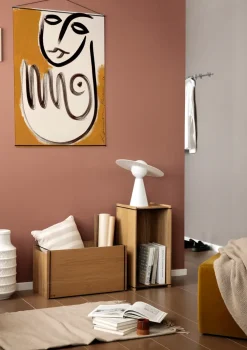 MOEBE Opbergdoos eikenhout 33x60 cm, Wood, black< Dozen & Boxen