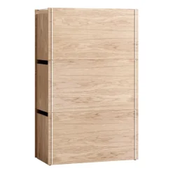 MOEBE Opbergdoos eikenhout 33x60 cm, Wood, white< Dozen & Boxen