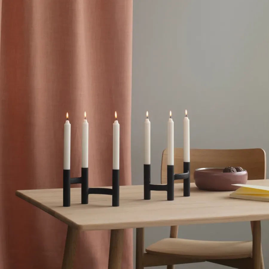 Stelton Ora kandelaar met drie armen, Zwart< Kandelaars