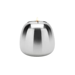 Stelton Ora kandelaar roestvrij staal, Klein< Kandelaars
