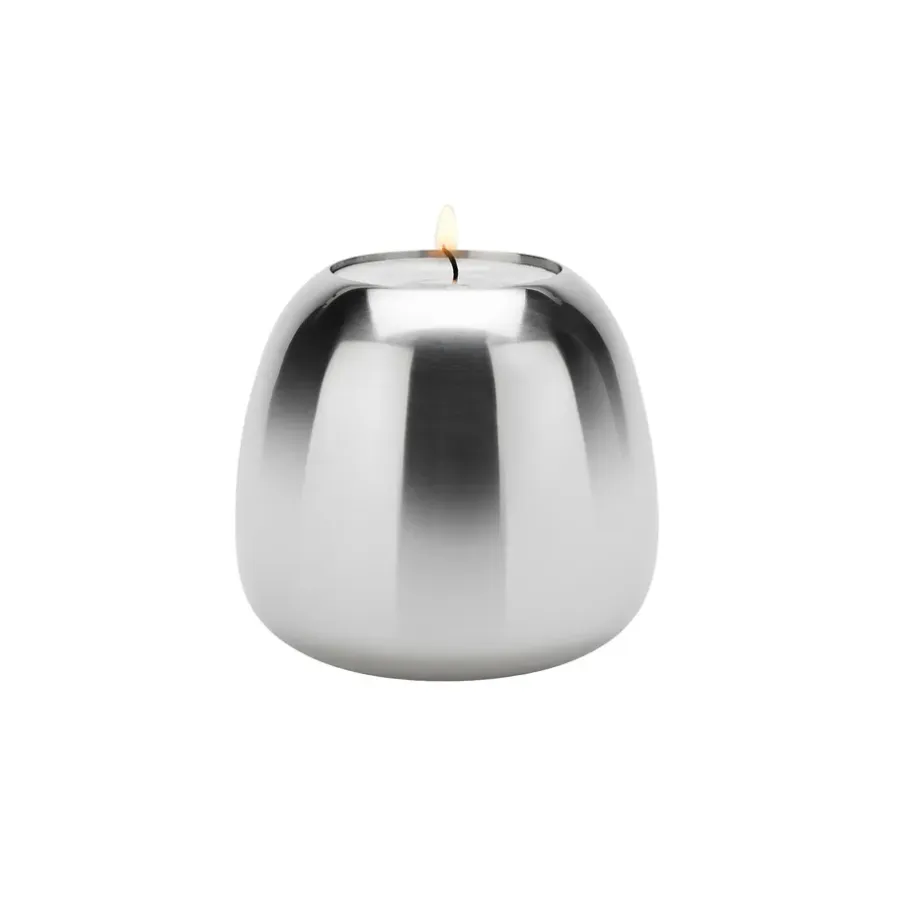 Stelton Ora kandelaar roestvrij staal, Klein< Kandelaars