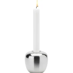 Stelton Ora kandelaar roestvrij staal, Groot< Kandelaars