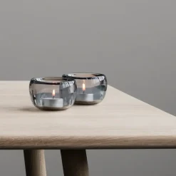 Stelton Ora theelichthouder 2-pack, Smoke< Kaarsenhouders & Kaarsenborden