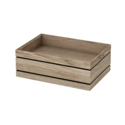 MOEBE Organise opbergdoos 17x25 cm, Wood< Opbergmanden