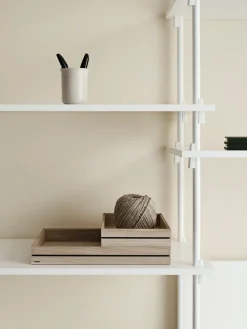 MOEBE Organise opbergdoos 17x25 cm, Wood< Opbergmanden
