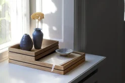 MOEBE Organise opbergdoos 17x25 cm, Wood< Opbergmanden