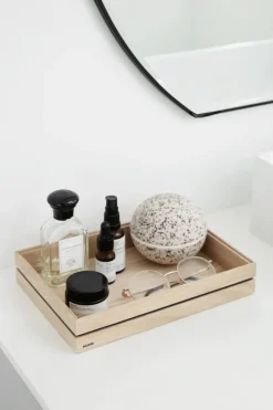 MOEBE Organise opbergdoos 17x25 cm, Wood< Opbergmanden