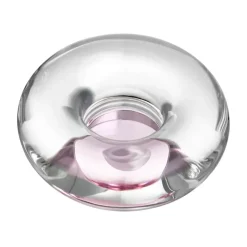 Kosta Boda Orion kaarsenhouder Ø11x6,3 cm, Roze< Kaarsenhouders & Kaarsenborden