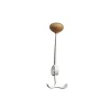 Essem Design Oskar haak, wit, eikenknop< Haken & Hangers