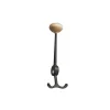 Essem Design Oskar haak, zwart, berkenknop< Haken & Hangers
