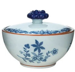 Rörstrand Ostindia schaal met deksel 35 cl cadeauverpakking, Blauw-wit< Decoratieve Schalen