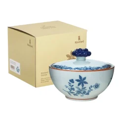 Rörstrand Ostindia schaal met deksel 35 cl cadeauverpakking, Blauw-wit< Decoratieve Schalen