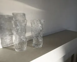 Hein Studio Ostrea Rock vaas glas 30 cm, Clear< Vazen