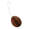 DBKD Ovoid paashanger papier 7 cm, Terracotta< Paasdecoratie