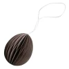 DBKD Ovoid paashanger papier 7 cm, Brown< Paasdecoratie