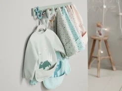 Done by deer Ozzo slabbetje met mouw, Poeder< Kinderkamer Interieuraccessoires|Kinderkamer Interieuraccessoires