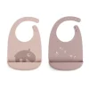 Done by deer Ozzo slabbetje 2-pack, Poeder< Kinderkamer Interieuraccessoires|Kinderkamer Interieuraccessoires