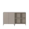 Montana Pair sideboard, truffle 141, verchroomde poten< Ladekasten & Dressoirs