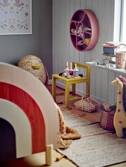 Bloomingville Palmer wandrek Ø45 cm, Rood< Planken & Planksystemen|Opbergoplossingen Voor De Kinderkamer