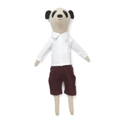 Ferm Living Panda Teddy knuffeldier, Natuurlijk< Kinderkamer Interieuraccessoires|Kinderkamer Interieuraccessoires
