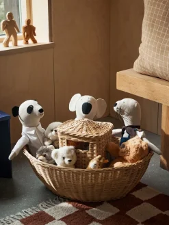 Ferm Living Panda Teddy knuffeldier, Natuurlijk< Kinderkamer Interieuraccessoires|Kinderkamer Interieuraccessoires