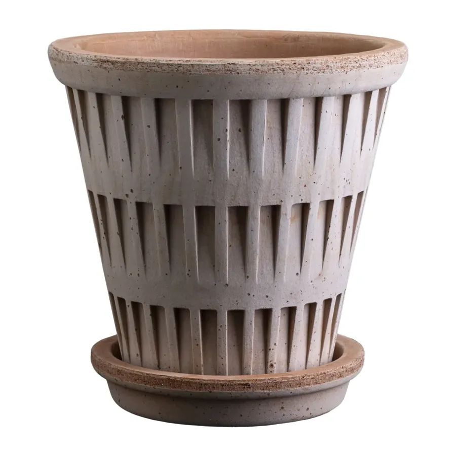 Bergs Potter Pantheon raw bloempot, Rosa, Ø14 cm< Bloempotten