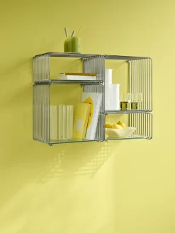 Montana Panton Wire Single plank 34,8x34,8x25,7 cm, Chrome< Planken & Planksystemen