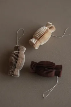 DBKD Paper candy kersthanger, Beige< Kerstdecoraties