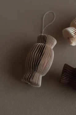 DBKD Paper candy kersthanger, Beige< Kerstdecoraties