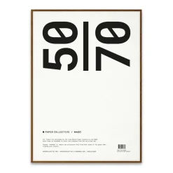 Paper Collective lijst plexiglas-donker eikenhout, 50x70 cm< Lijsten & Kaders