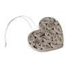 DBKD Papieren hart 8 cm, Crème< Kerstdecoraties