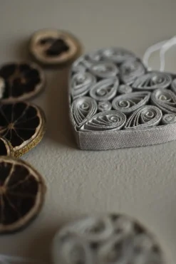 DBKD Papieren hart 8 cm, Mol< Kerstdecoraties