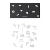 Design Letters Party icons voor letterbord 20-delig, wit< Prikborden