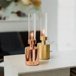 KLONG Patina olielamp mini 28 cm, Copper< Olie- & Petroleumlampen