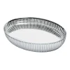 Alessi PCH06 mand ovaal 20x26 cm, Roestvrij staal< Opbergmanden