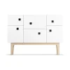 Zweed Peep C2 kast, wit, witgepigmenteerd eikenhout< Kasten & Vitrines