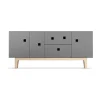 Zweed Peep M2 tv-meubel, slate grey, witgepigmenteerd eikenhout< Tv- & Mediameubels|Ladekasten & Dressoirs