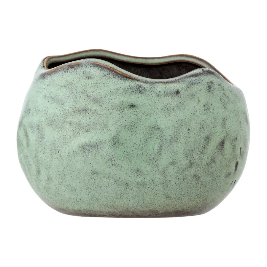 Bloomingville Pennie pot 16,5x11x13 cm, Green< Bloempotten