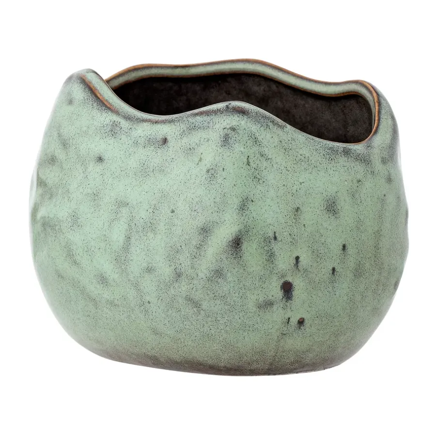 Bloomingville Pennie pot 16,5x11x13 cm, Green< Bloempotten