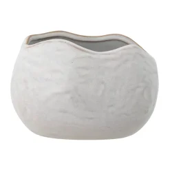 Bloomingville Pennie pot 16,5x11x13 cm, White< Bloempotten