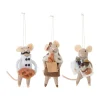 Bloomingville Peo kerstboomhanger wol 3-delig, Natuur< Kerstdecoraties