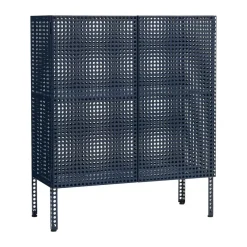 HAY Perforated Cabinet kast medium, Steel blue< Kasten & Vitrines