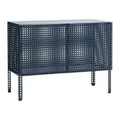 HAY Perforated Cabinet kast small, Steel blue< Kasten & Vitrines