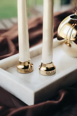 Hilke Collection Piccolo no.2 kandelaar, Massief messing< Kandelaars