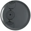 Almedahls Picknick Elements dienblad ui Ø38, Donkergrijs< Decoratieve Accessoires|Decoratieve Dienbladen