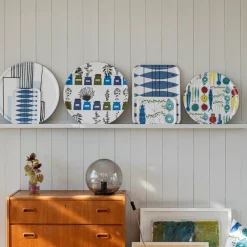 Almedahls Picknick rond dienblad Ø38 cm, Multi< Decoratieve Accessoires|Decoratieve Dienbladen