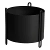 Woud Pidestall bloempot klein Ø15 cm, Zwart< Bloempotten